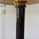 Empire style table lamp, gilded brass and black lacquered.