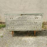 Mirror chest of drawers year 50 vintage art deco