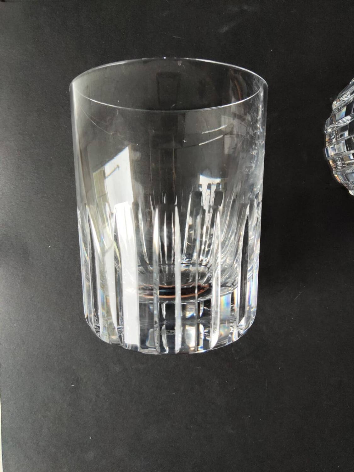 Lot of 2 Rotary Gm whisky glasses in Baccarat crystal.