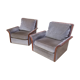 Pair of old Burov chairs in Art Deco style