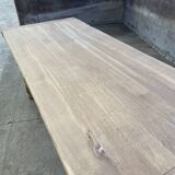 Large dining table monastery style raw natural oak