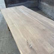 Large dining table monastery style raw natural oak