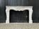 Remarkable Louis XV Style Fireplace In White Carrara Marble Circa 1880