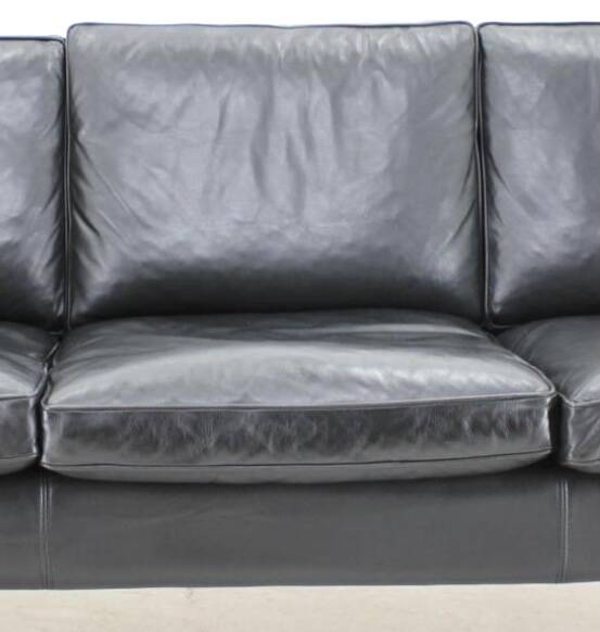 Vintage Scandinavian leather sofa