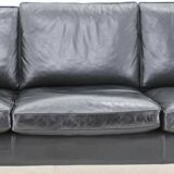 Vintage Scandinavian leather sofa