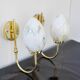 Vintage Scandinavian wall lights, 1980s, set of 2