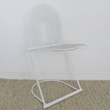 Set of 4 Vintage Postmodern Cantilever ' Swing ' Dining Chairs By Jutta & Herbert Ohl For Rosenthal