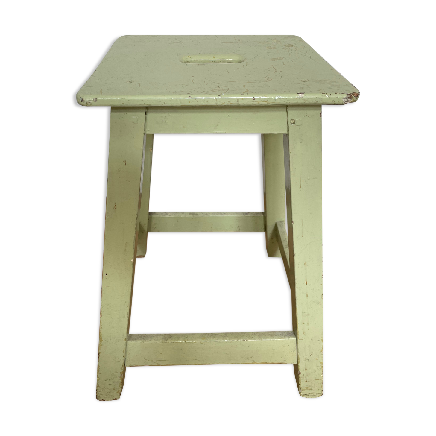 Wooden workshop stool