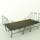 Foldable metal daybed with new webbing and upholstery