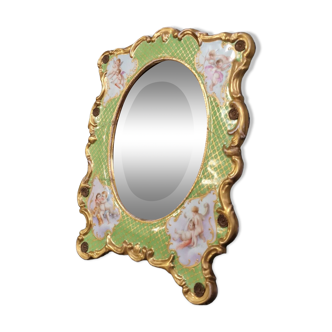 Miroir en porcelaine