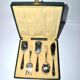 Service covered with mignardise modernist hors d'oeuvre DESIGN 1950 silversmith SA Lys