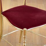 Chaise Chiavari Hollywood Regency 1960