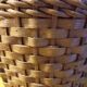 Woven wicker bottle basket. Flower Power. Very good condition.