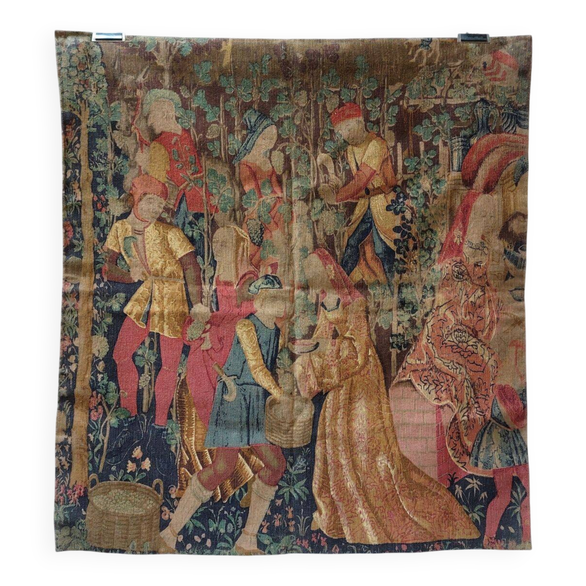 Tapisserie murale Artis Flora "Les Vendanges" dans l'esprit d'Aubusson - #1