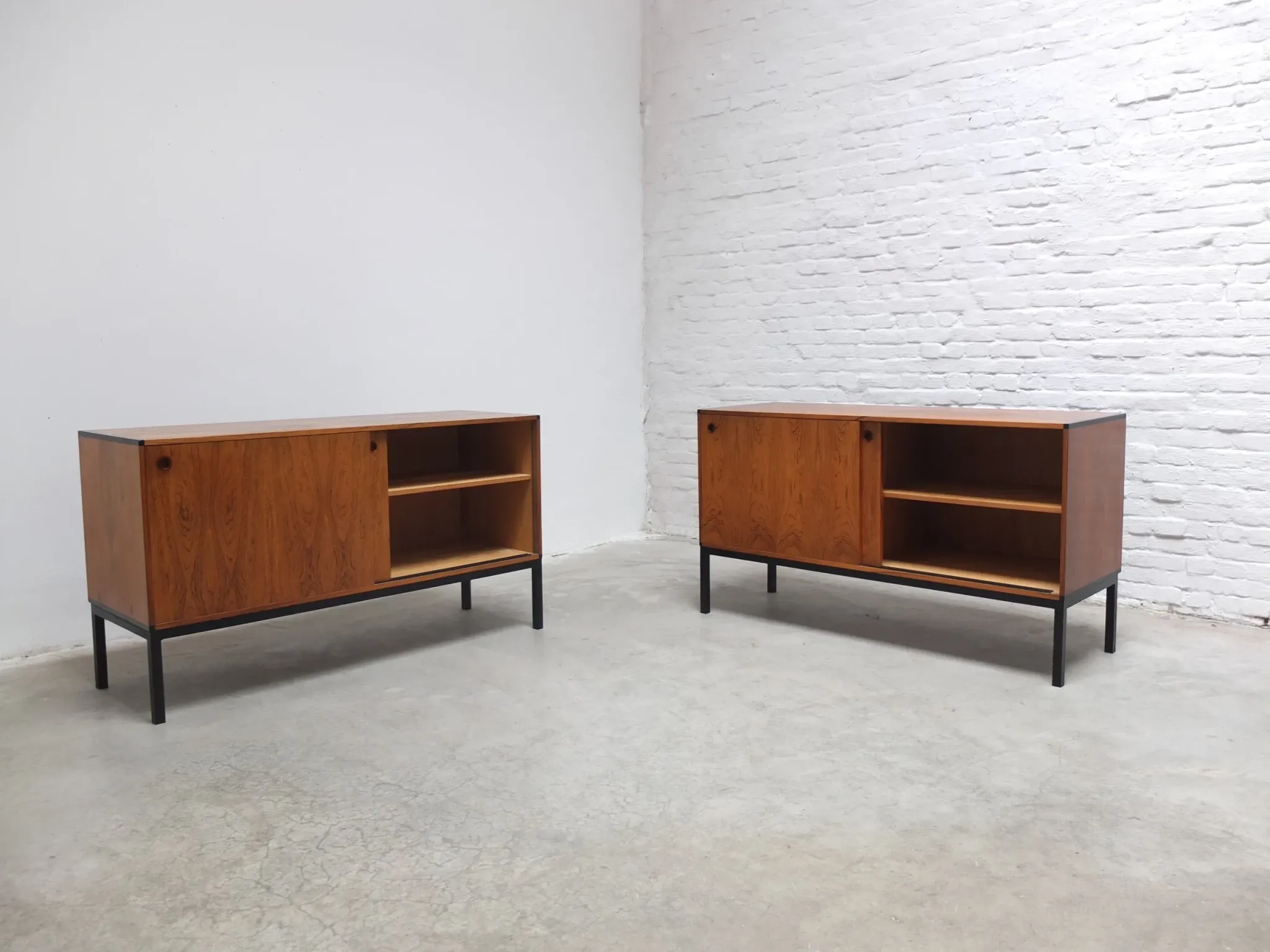Pair of sideboards by Hans Hove & Palle Petersen for Christian Linneberg, 1960s
