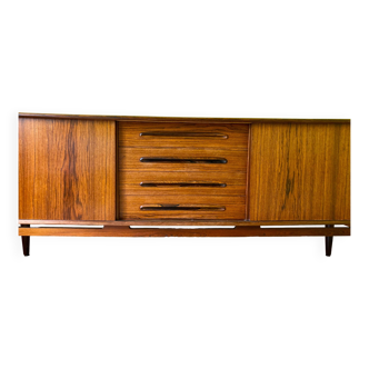 Vintage Scandinavian rosewood console rosewood sideboard 'cortina' nils jonsson