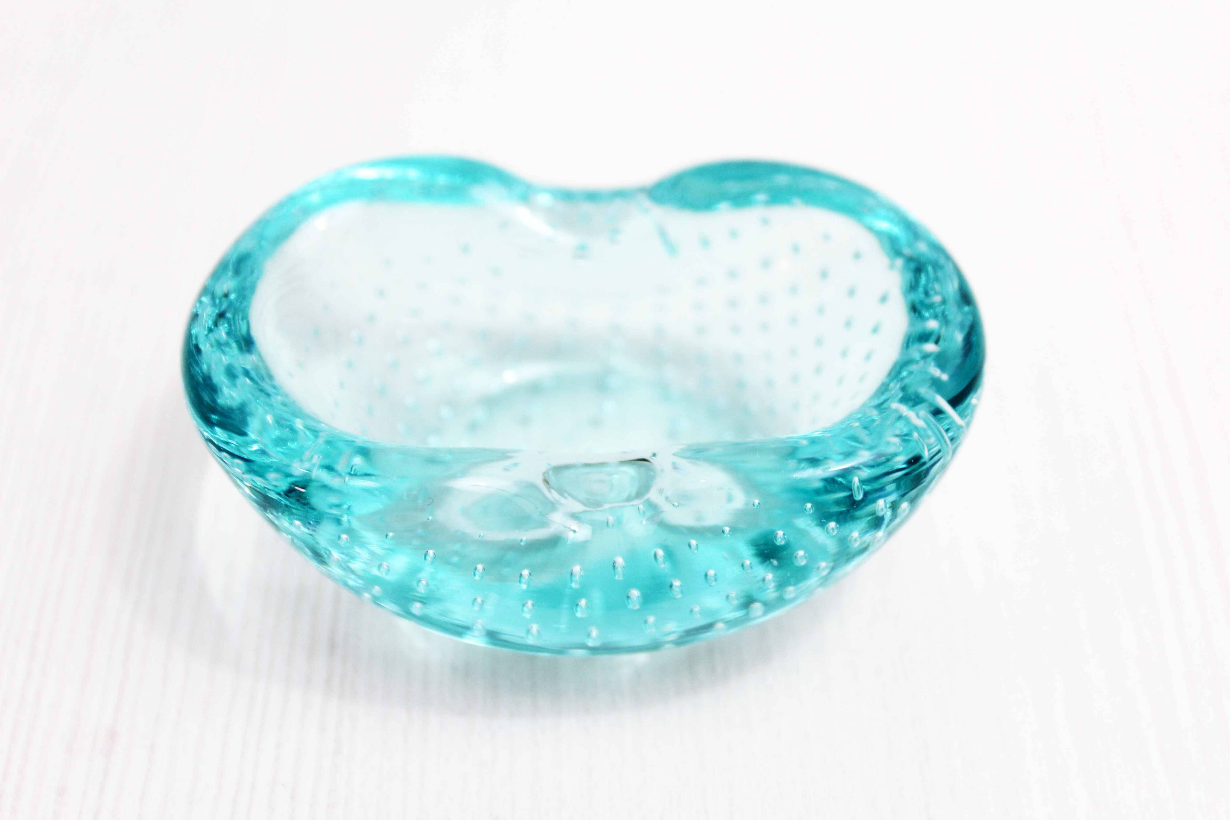 Bubble glass ashtray