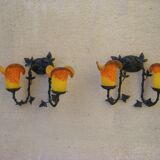 Pair of vintage wall lights