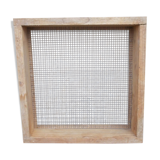 Old square wooden sieve