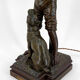 Lampe "La Bonne Soupe" par Victor Rousseau, Art Nouveau, circa 1900
