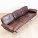 Brown leather 3-seater sofa by Sede, model DS 31, vintage 1960s.