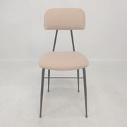 Set of 4 Italian Metal Dining Chairs, 1960's