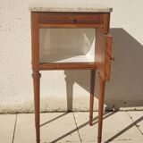 Marquetry bedside table