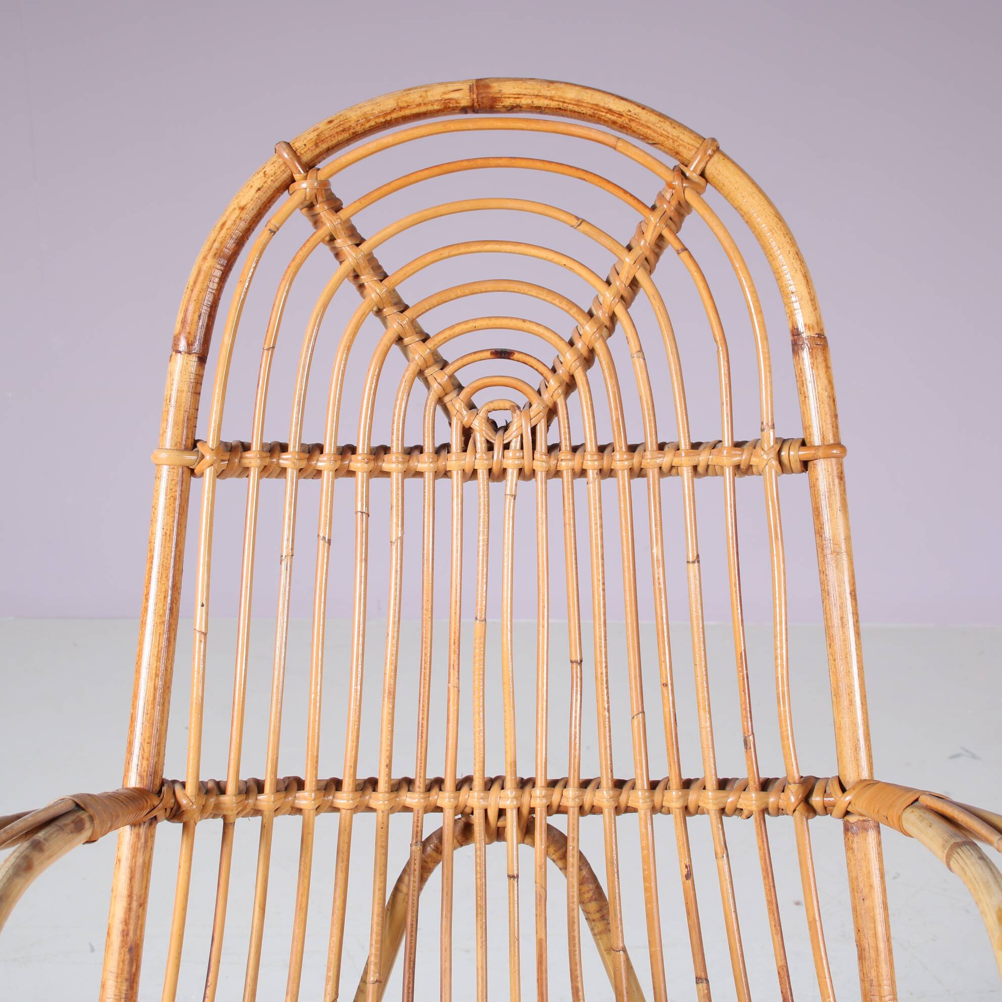 1950s Rattan chair by Gebroeders Jonkers, Netherlands