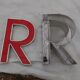 9 lettres industrielles lumineuses
