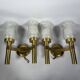 Jean PERZEL (1892 - 1986) Pair of modernist wall lights circa 1960 20th century