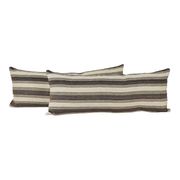 Lot de 2 housses de coussin kilim vintage 41x102 cm