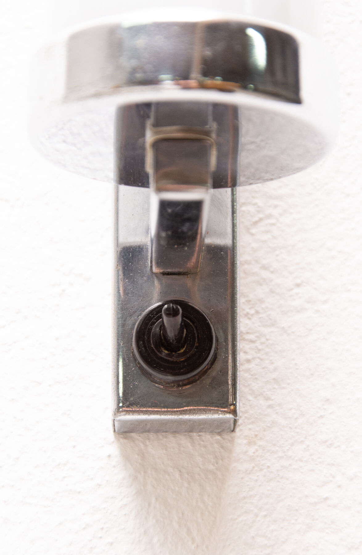 Bauhaus chromed roll wall lamp, 1930´s, Bohemia
