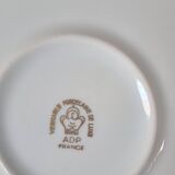 Gold-gilded Limoges porcelain plate