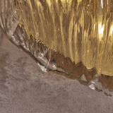 Large wall light / ceiling light in Murano glass, design by Carlo Scarpa, Venini.