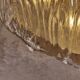 Large wall light / ceiling light in Murano glass, design by Carlo Scarpa, Venini.