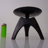 German Brutalist Iron Candleholder, 1960s