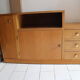 Commode asymétrique chêne clair 1950