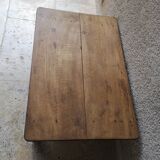 Walnut and oak coffee table.