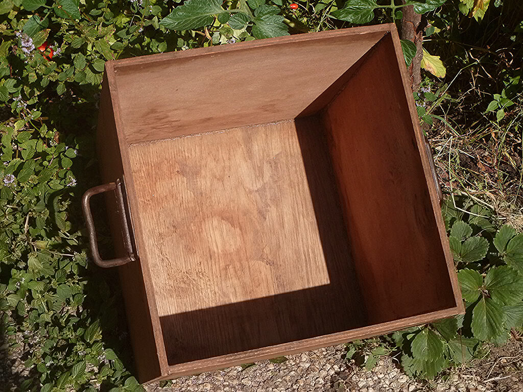 Wooden industrial crate