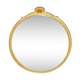 Golden bronze mirror with 55 cm shell