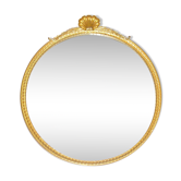 Miroir en bronze doré à coquille 55 cms