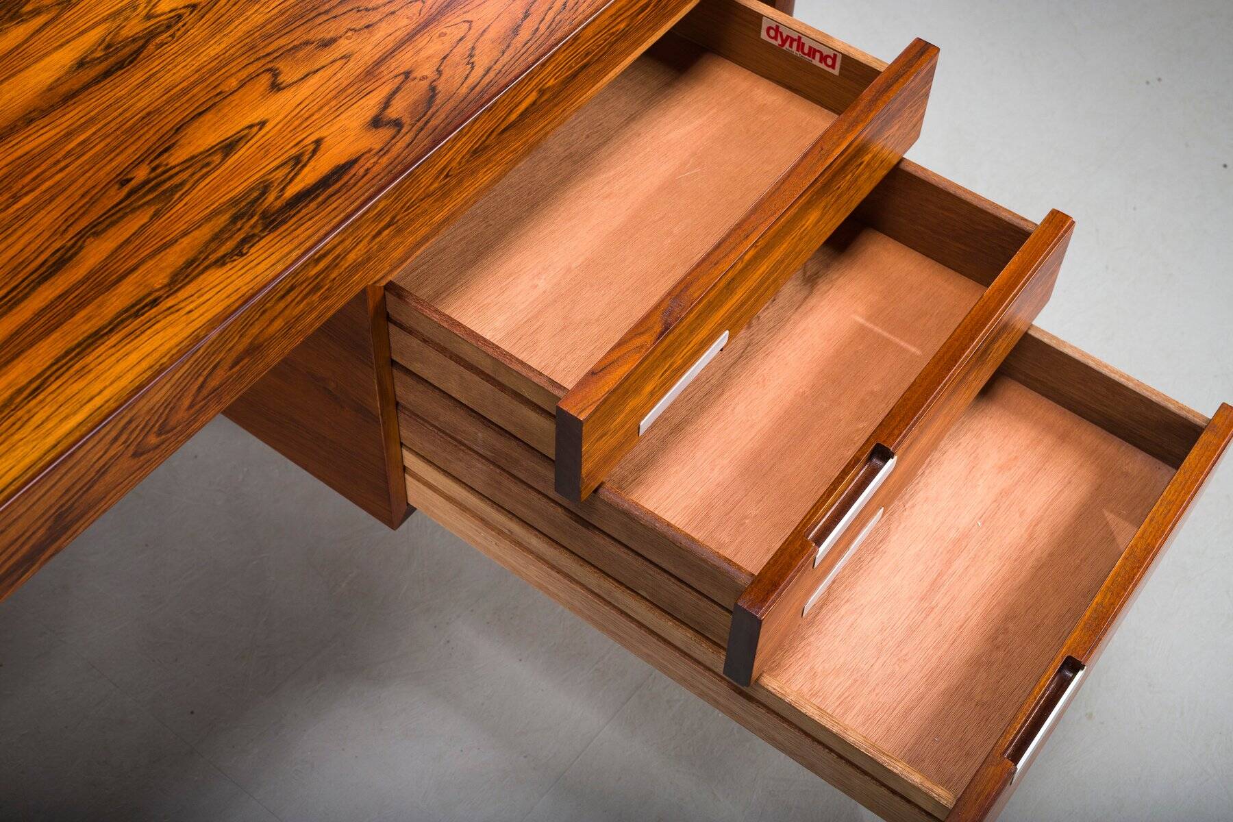 Mid-century modern Danish desk in teak from Dyrlund, 1960s
