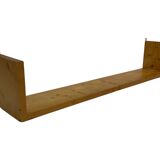Vintage wooden wall rack bookshelf in pine