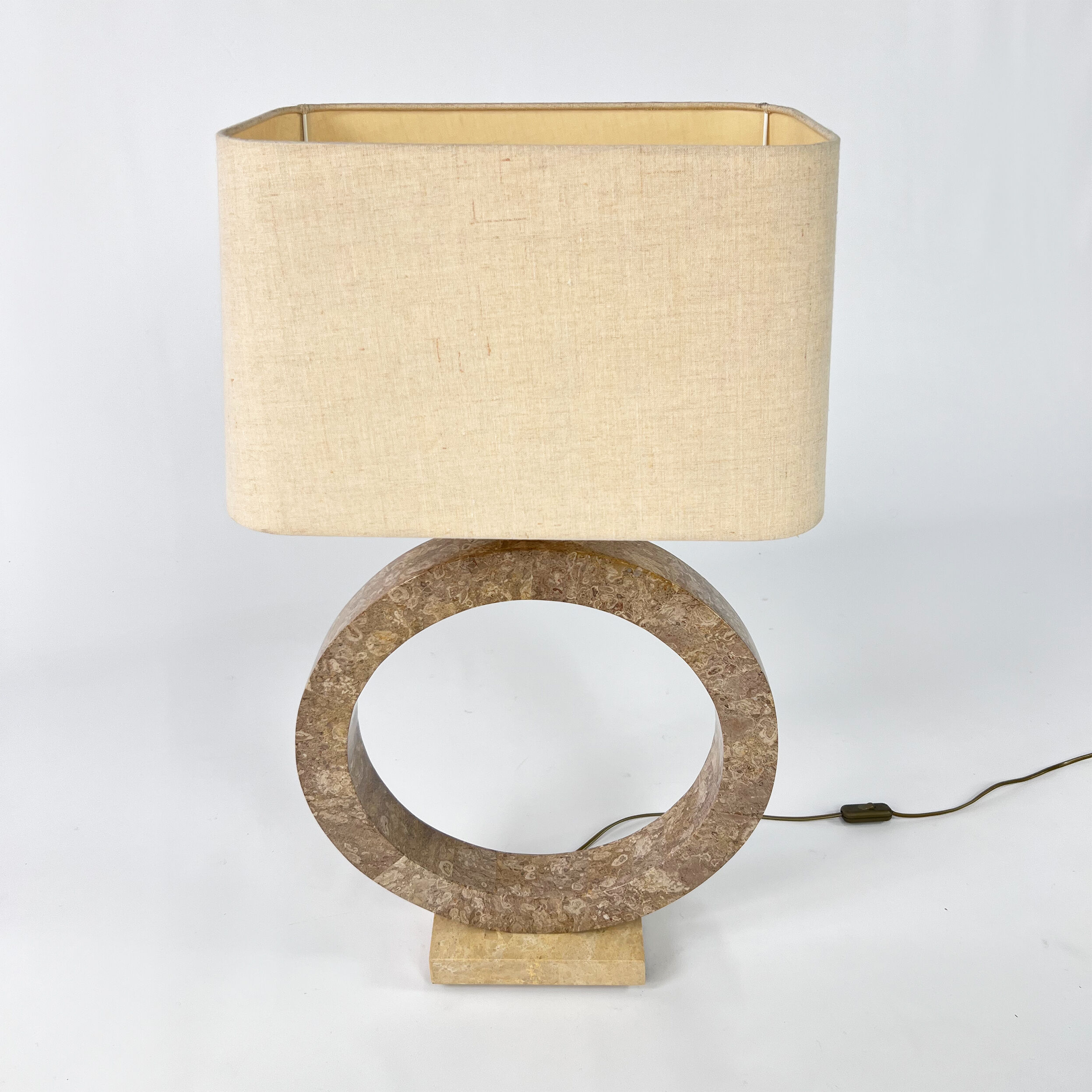 Marble look resin lamp, 1970s