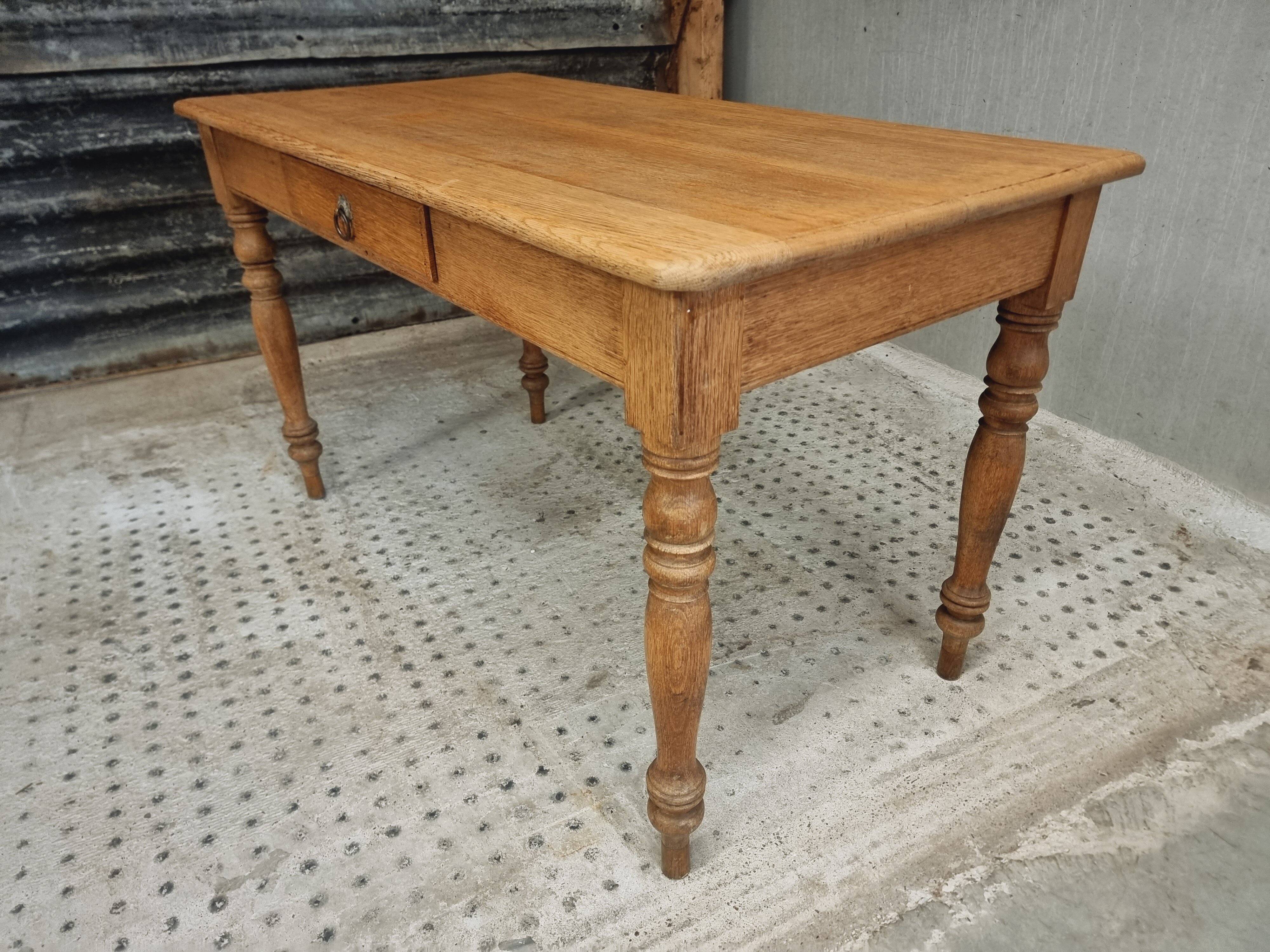 Antique oak table dining table kitchen table 69 x 130 cm