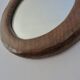 Solid wood mirror carved with a chisel, free form, 1960s.