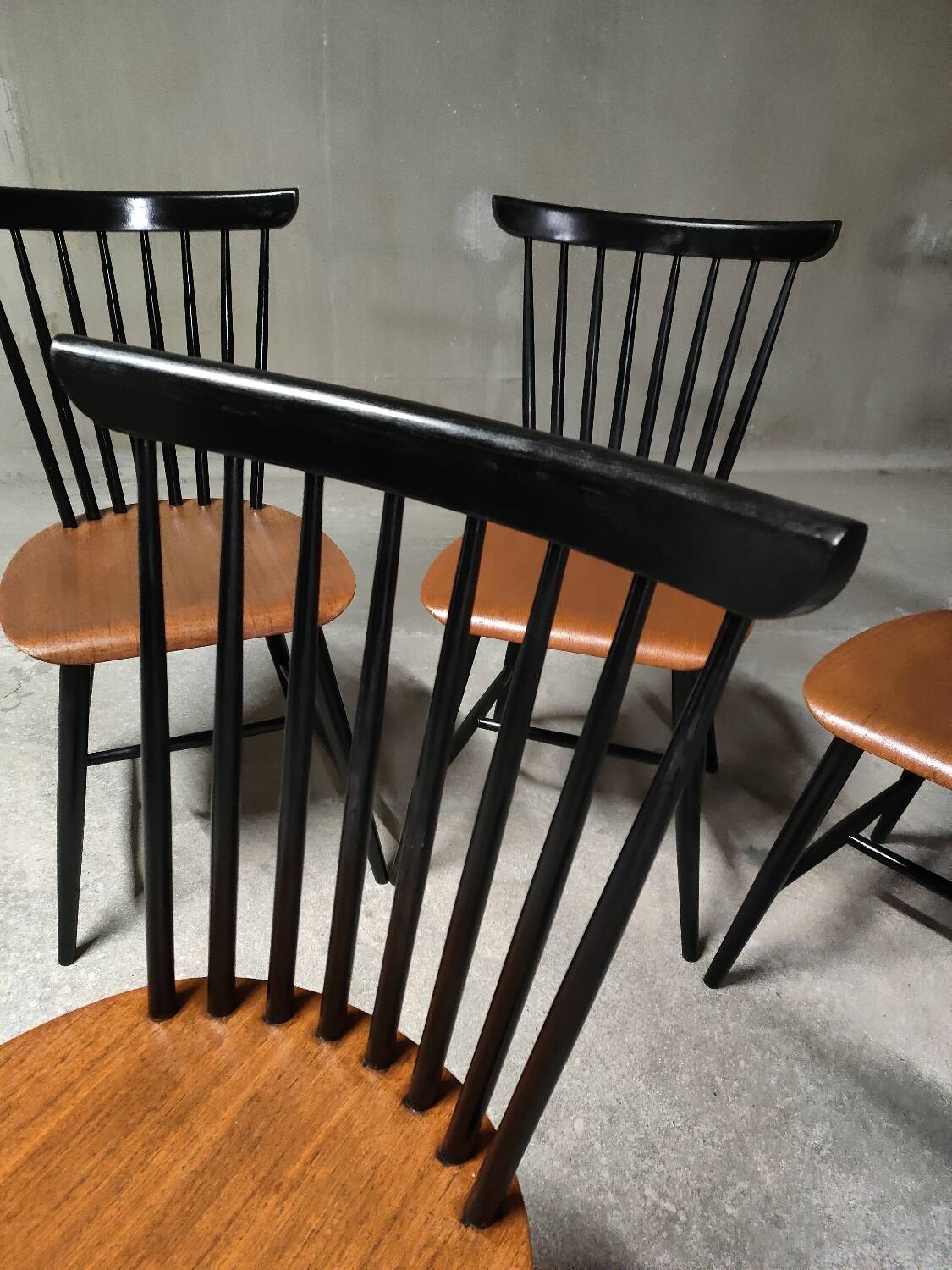 4 Scandinavian 60's Samcom lounge chairs