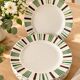8 vintage flat plates Sarreguemines Digoin model 5329