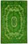 Overdyed Wool Vintage Handmade Carved Rug 170 cm x 276 cm