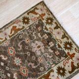 Vintage Indian Mahal handmade carpet 64cm x 97cm 1980s